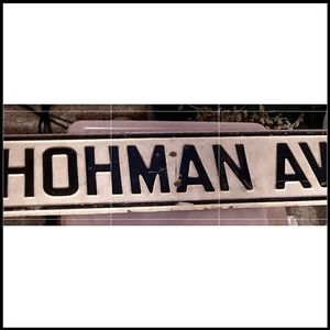 1970's Homan Ave ( from Indiana)  Street sign